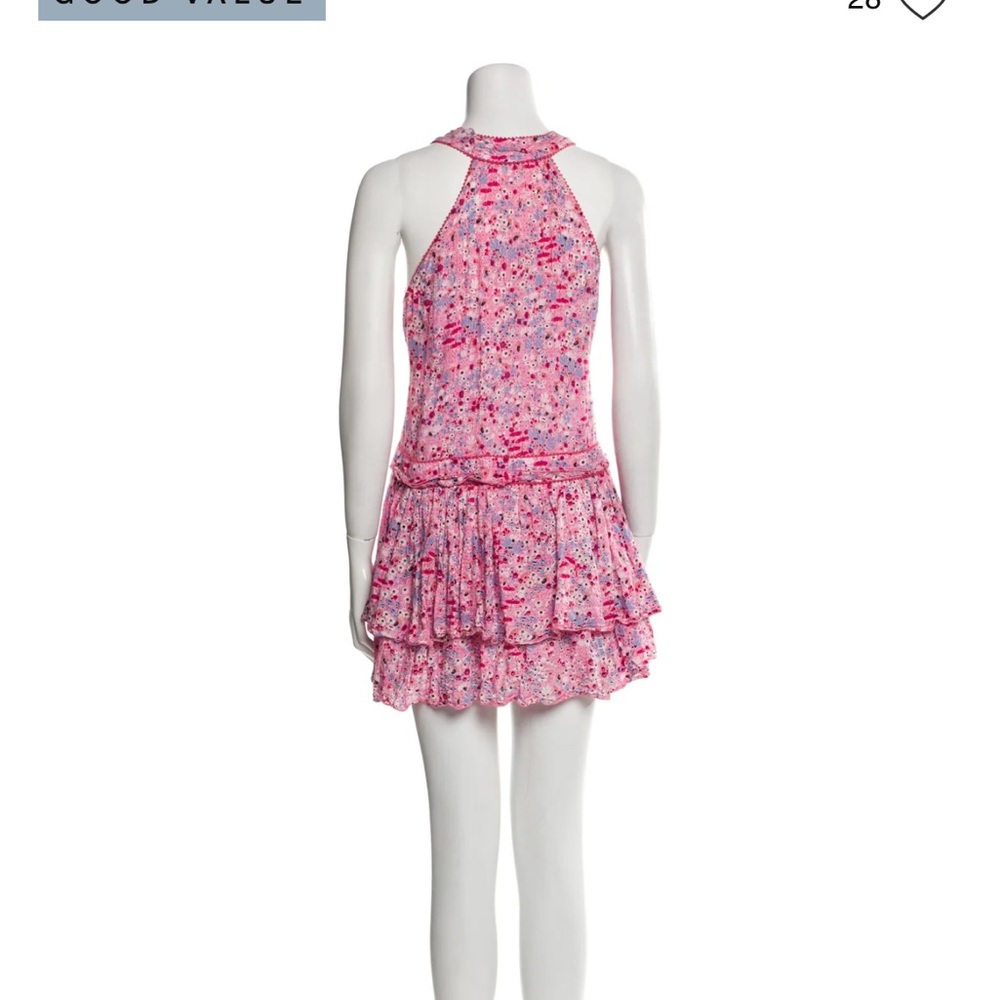 Pink Floral Sleeveless Dress